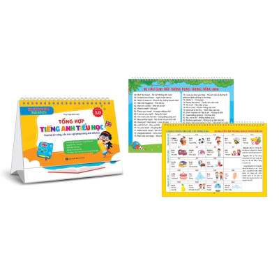 Sách - Bộ Lịch Công Thức Tiếng Anh Sổ Tay Tổng Hợp Kiến Thức Dành Cho Học Sinh Tiểu Học