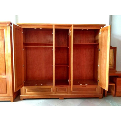 Tủ áo 5 cánh 3 buồng gỗ xoan đào