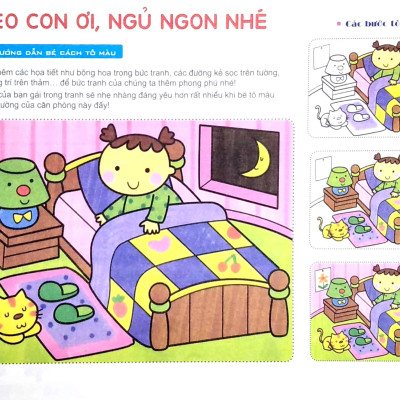 Bộ Sách Thú Vị Dành Cho Bé Nhập Môn Tập Tô - Bé Tập Tô Màu - Màu Xanh Nước Biển