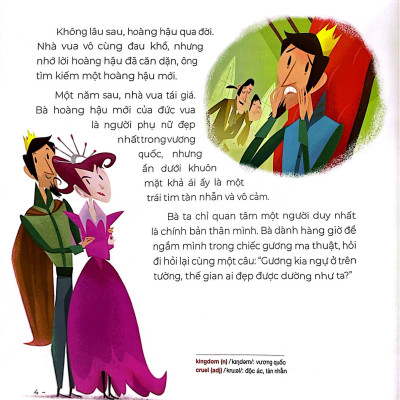 Sách - Truyện Cổ Tích Hay Nhất Thế Giới - Nàng Bạch Tuyết Và Bảy Chú Lùn - Snow White And The Seven Dwarfs