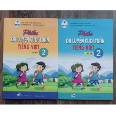 Sách - Phiếu ôn luyện cuối tuần tiếng việt lớp 2 Tập 1 (Cánh diều)
