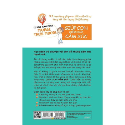 Sách - 101 Tips Giúp Con Kiểm Soát Cảm Xúc - Louise Baty - VanLangBooks