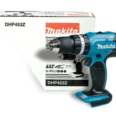 MÁY KHOAN DÙNG PIN 18V (38 NM) MAKITA (KHÔNG KÈM PIN VÀ ĐẾ SẠC) DHP453Z (THÂN MÁY)- HÀNG CHÍNH HÃNG