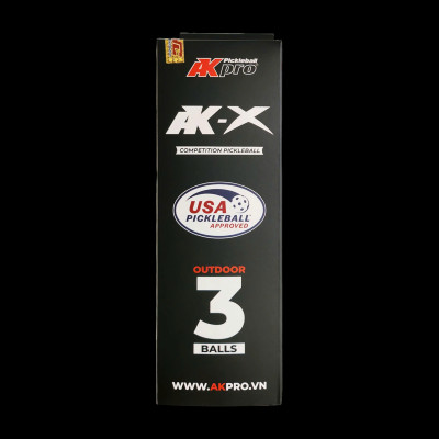 Hộp 3 bóng Pickleball AK-X - Tiêu chuẩn USAP