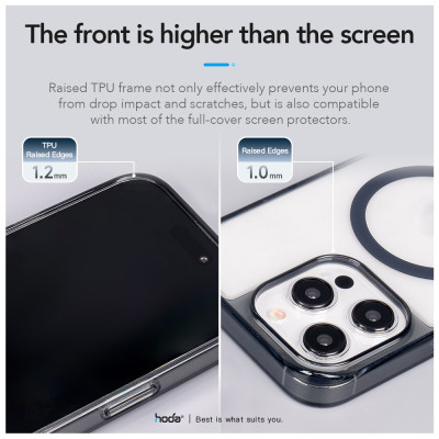 Ốp lưng cho iPhone 16 Pro Max HODA Magnetic Crystal Pro - Hàng Chính Hãng