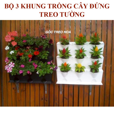 CHẬU MODULE TRỒNG RAU BAN CÔNG NHẬP KHẨU BỒ ĐÀO NHA (1 BỘ gồm 1 Module + Nắp đậy + 6 nút khóa)