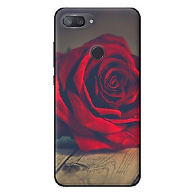 Ốp lưng in cho Xiaomi Mi 8 Lite mẫu Cành Hồng - Hàng chính hãng