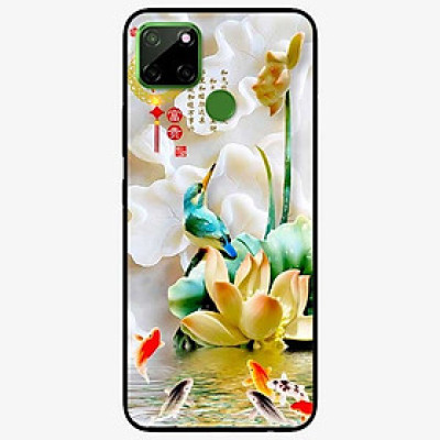 Ốp lưng dành cho Realme C12 mẫu Chim Hoa TRắng