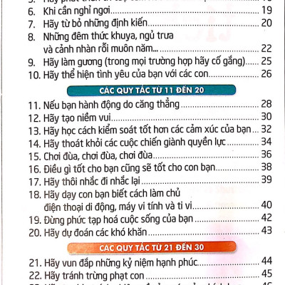 Bộ 50 Quy tắc vàng - Giáo dục tích cực