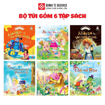 Sách - Ngày Xửa Ngày Xưa - Những Cuộc Phiêu Lưu Kỳ Thú - Combo 6 Tập - Đinh Tị Books
