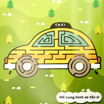 Mê Cung Thông Minh - Rèn Khả Năng Tập Trung Cho Trẻ - Phương Tiện (Từ 4-10 Tuổi)