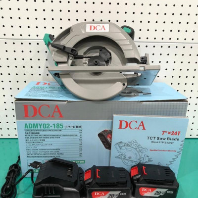 MÁY CƯA ĐĨA TRÒN KHÔNG CHỔI THAN DÙNG PIN 20V/4.0AHX2 DCA ADMY02-185BM - HÀNG CHÍNH HÃNG