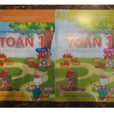Sách - Combo Bài tập phát triển năng lực môn toán lớp 1 (2 tập) - Theo chương trình giáo dục phổ thông 2018