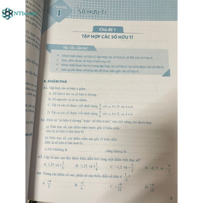 Sách Bài tập phát triển năng lực Toán lớp 7 Tập 1 (Theo chương trình giáo dục phổ thông 2018)