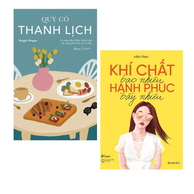 Combo sách cho phái đẹp: Quý cô thanh lịch + Khí chất bao nhiêu hạnh phúc bấy nhiêu