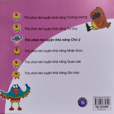 Trò Chơi Rèn Luyện Khả Năng Chú Ý - Sân Chơi Trí Tuệ Của Chim Đa Đa (Tái Bản 2020)