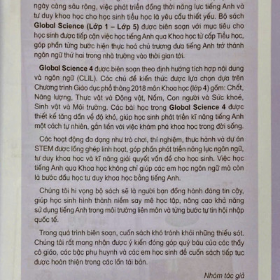 Sách - Global Science lớp 4 (HEID)