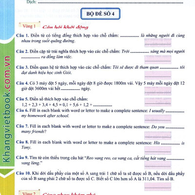Em Muốn Làm Trạng Nguyên Nhỏ Tuổi Lớp 5