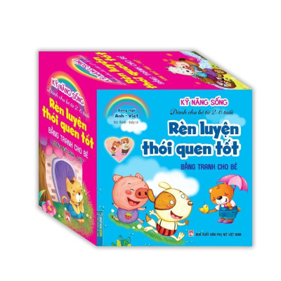 Sách - Rèn Luyện Kỹ Năng Giao Tiếp + Rèn Luyện Thói Quen Tốt - Song Ngữ Anh Việt - Combo 2 Hộp - Minh Thắng