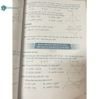 Combo 2 cuốn sách Bộ đề kiểm tra Toán 7 Tập 1 + Tập 2 (Theo chương trình giáo dục phổ thông 2018)
