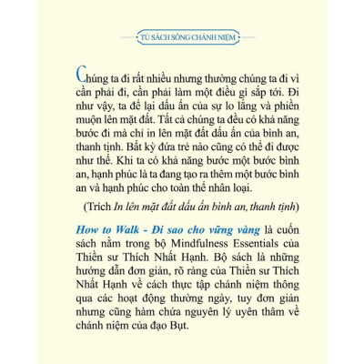 Sách Bỏ Túi - How To Walk - Đi Sao Cho Vững Vàng - Phanbook