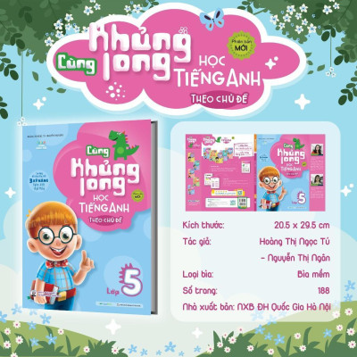 Sách - Cùng Khủng Long Học Tiếng Anh Theo Chủ Đề Lớp 5 - Megabook