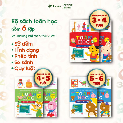 Sách Toán cho bé, Phát triển tiềm năng toán học cho trẻ - Toán học cho trẻ mẫu giáo - Lớp mầm 2 (Tái bản 2021)- 2HBooks
