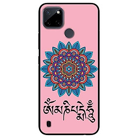 Ốp lưng dành cho Realme C21Y - C25Y mẫu Om Mani Padme Hum Hồng Xanh
