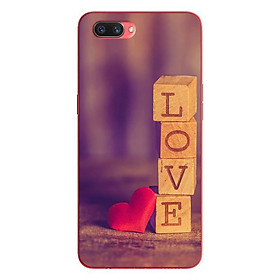 Ốp lưng in cho OPPO A5 mẫu LOVE Gỗ - Hàng chính hãng