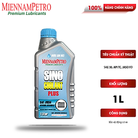 Nước Làm Mát MiennamPetro Sino Coolant Plus SAE J1034 1L Phù Hợp Xe Máy, Xe Ô Tô Và Thiết Bị Công Nghiệp
