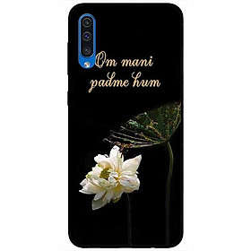 Ốp lưng dành cho Samsung A70 / A70s mẫu Om Mani Cánh Sen Trắng