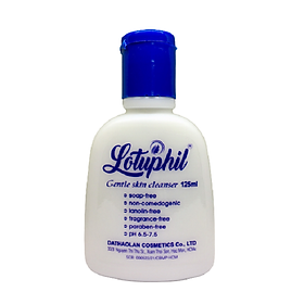 Sữa rửa mặt ngừa mụn Lotuphil 125ml - Hàng Chính Hãng hợp da nhờn, da khô, da nhạy cảm