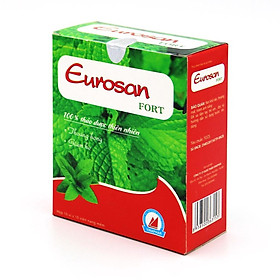 ￼Viên Ho Dầu EUROSAN  FORT Vinaphar  (Viên màu đỏ ) -Hộp 100 viên- Giảm Ho, Giảm Đau Rát Họng, Thông Thoáng Mũi  Họng