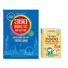 Sách - 360 Động Từ Bất Quy Tắc Và Cách Dùng Các Thì Tiếng Anh + Take Note - Tự Học 2000 Từ Vựng Tiếng Anh - Minh Thắng