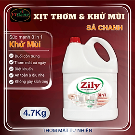 Xịt Thơm & Khử Mùi Zily Chai 4.7 Kg