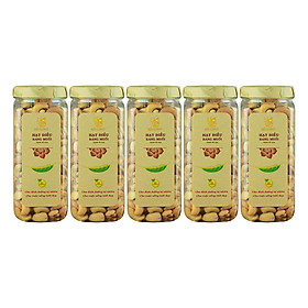 Combo 5 Hũ Hạt Điều Rang Muối Tách Vỏ Lụa Hải Long (250g / Hũ)