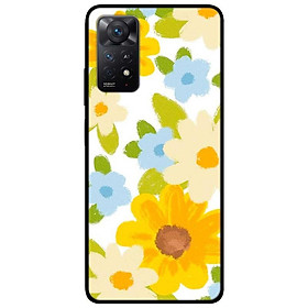 Ốp lưng dành cho Xiaomi Redmi Note 11 Pro 5G mẫu Hoa Vàng Xanh