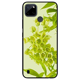 Ốp lưng dành cho Realme C21Y - Realme C25Y mẫu Hoa Xanh Nền Xanh