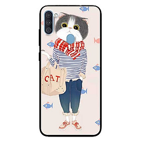 Ốp lưng dành cho Samsung A11 mẫu Người Mèo