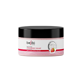 Tẩy da chết Body Sữa Chua Dâu Tây AHA BHA BESILKI 3in1 sáng mịn, ngừa mụn 170ml, 280ml