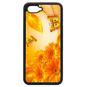 Ốp in cho Oppo A3s NỀN VÀNG HOA 1 - Hàng chính hãng