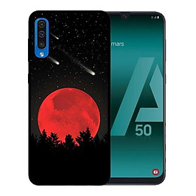 Ốp lưng in cho Samsung Galaxy A7 2018 mẫu Mặt Trăng Đỏ - Hàng chính hãng