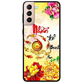 Ốp lưng dành cho Samsung Galaxy S21 - S21 Plus - S21 Ultra - mẫu Thư Pháp Nhẫn Bình An