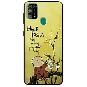 Ốp lưng dành cho Samsung Galaxy M31 mẫu Hạnh Phúc Chú Tiểu Hoa Trắng