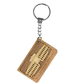Móc khóa gỗ veener bưu điện thành phố Hồ Chí Minh size 4x5.6cm