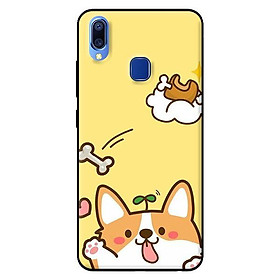 Ốp lưng in cho Vivo Y95 mẫu Cún Thèm Đùi Gà - Hàng chính hãng