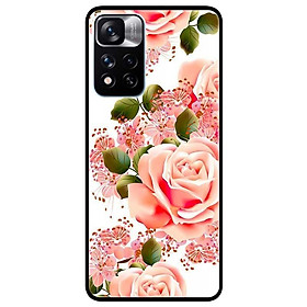 Ốp lưng dành cho Xiaomi Redmi Note 11 Pro 5G ( Bản Nội Địa ) mẫu Hoa Hồng Nhạt Trắng