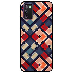 Ốp lưng dành cho Samsung Galaxy A02s mẫu Họa Tiết Vuông Chéo