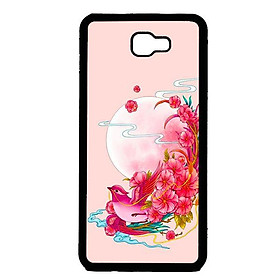 Ốp in cho Samsung Galaxy J5 Prime Chim Nền Hồng - Hàng chính hãng