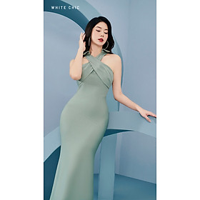 Đầm đuôi cá Myrtle xanh mint nhẹ nhàng thiết kế cao cấp WHITE CHIC